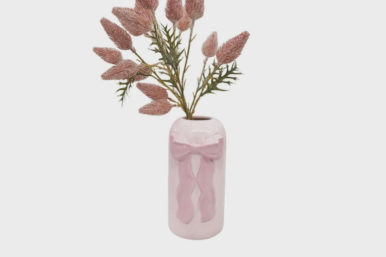 Pink Bow Vase