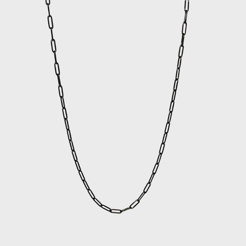 Black Paper Clip Chain