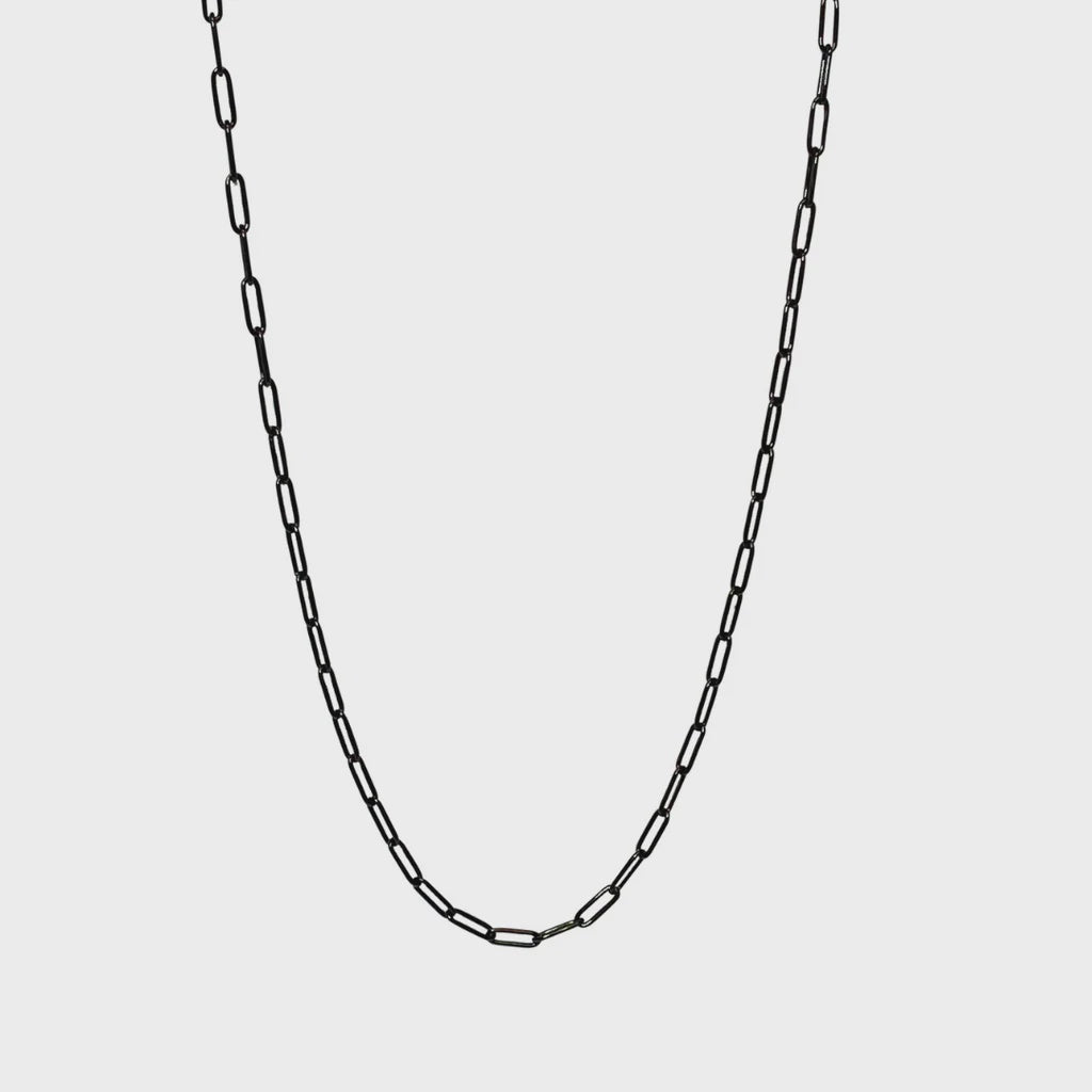 Black Paper Clip Chain