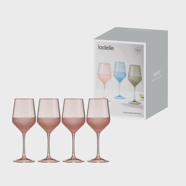 Panama Coral Wine Glasses