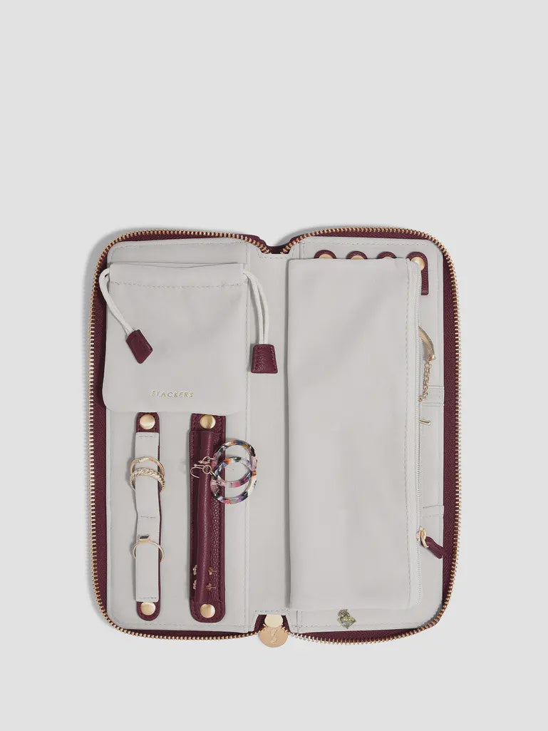 Burgandy Jewellery Roll