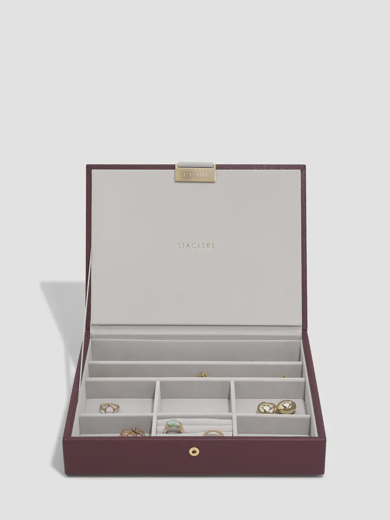 Burgandy Classic Lidded Box