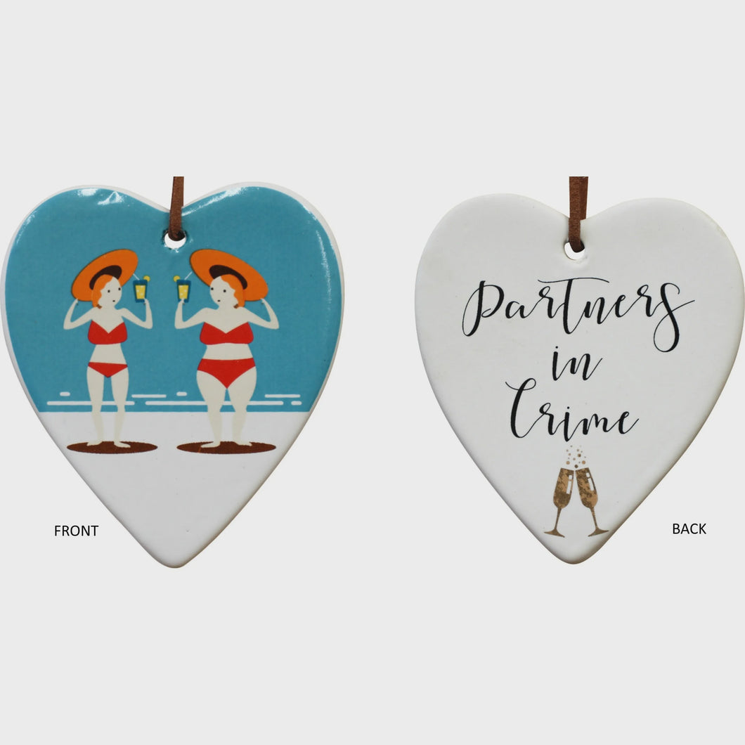 Partners Hanging Heart