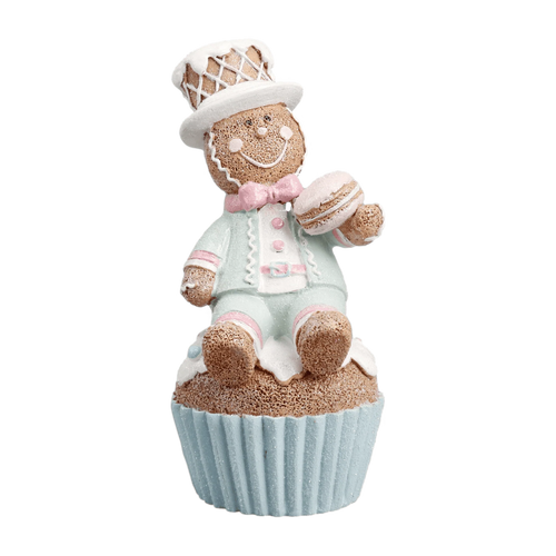 Gingerbread Man on Cupcake