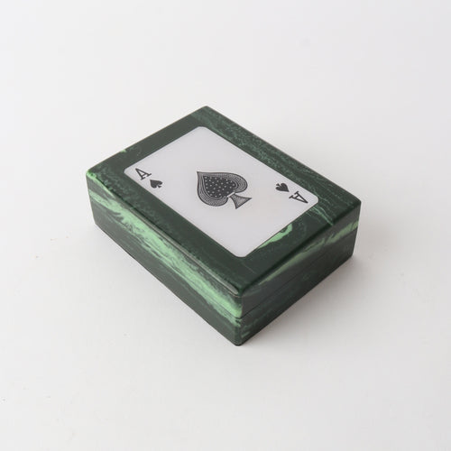 Green Resin Card Box