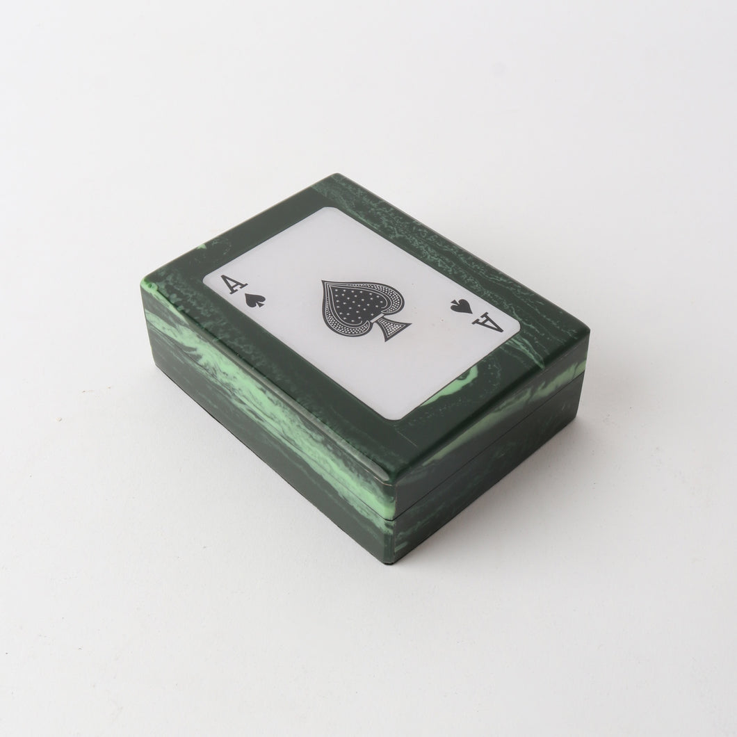 Green Resin Card Box