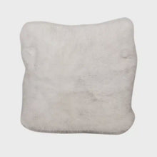 White Faux Fur Cushion