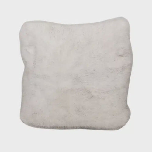 White Faux Fur Cushion