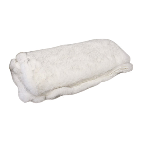 White Faux Fur Throw