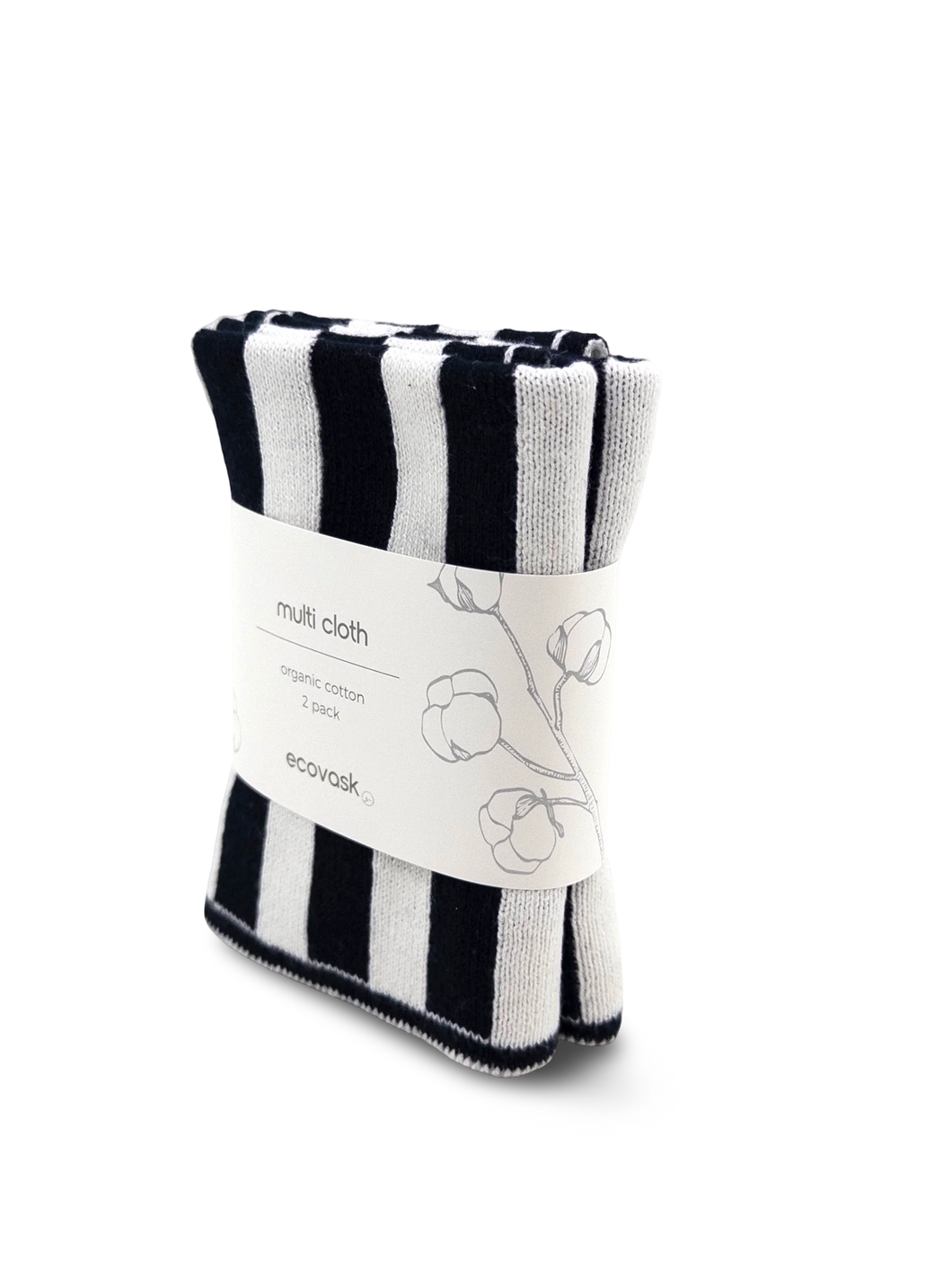 2pk Black/White Multi Cloths