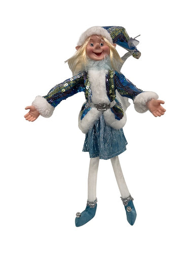 Female Blue Sequin elf
