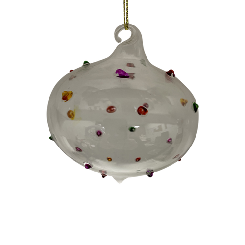 Multicolour Spots Glass Ball
