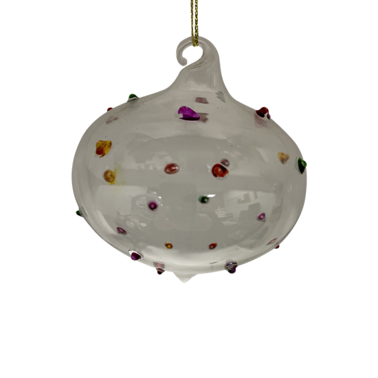 Multicolour Spots Glass Ball