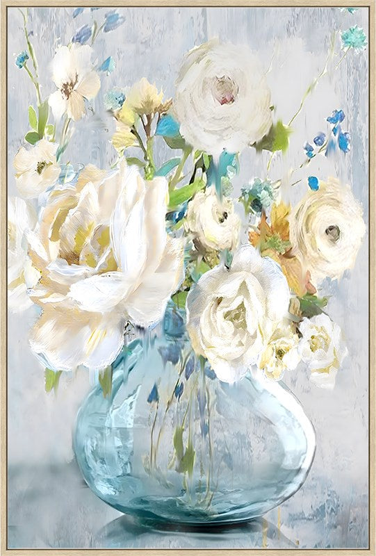 White Flowers Canvas Art