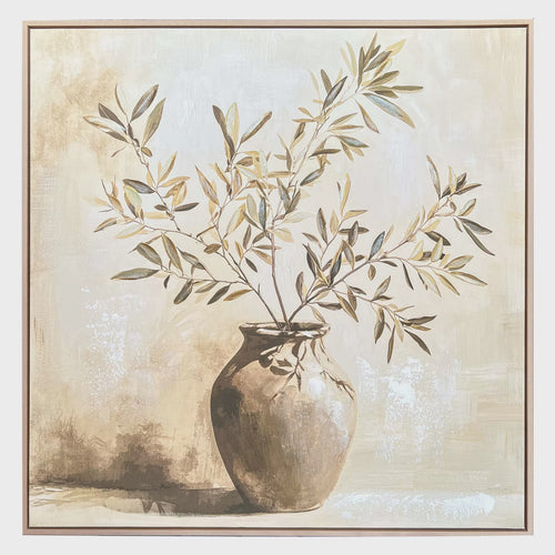 Olives Framed Canvas