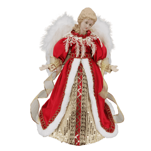 Red/Gold Tree Top Angel
