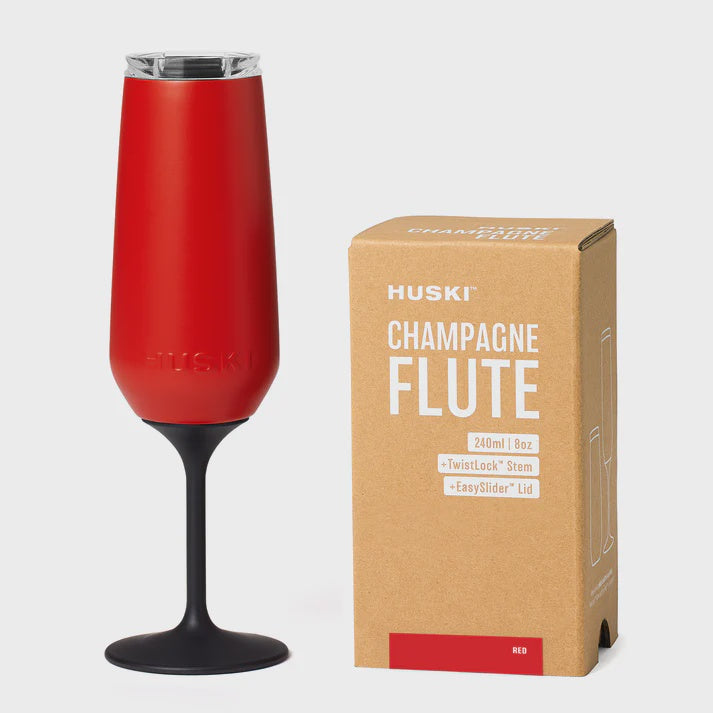 Huski Champagne Flute - Red