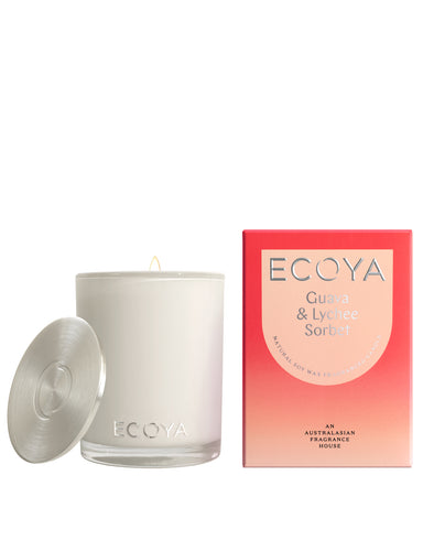 Natural soy wax is blended with ECOYA's signature fragrances and poured into an elegant and refined glass jar to provide a delicately scented burn for up to 80 hours. Sealed with a decadent silver lid and presented in a beautifully designed box, the Madison Collection provides the perfect gift for any occasion.