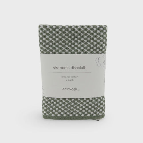 Elements Dishcloth 2pk - Matcha