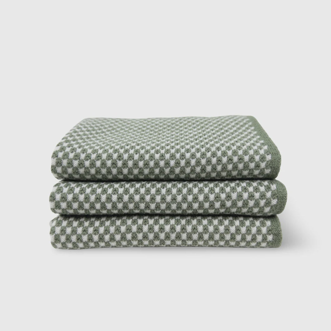 Elements Dishcloth 3pk - Matcha
