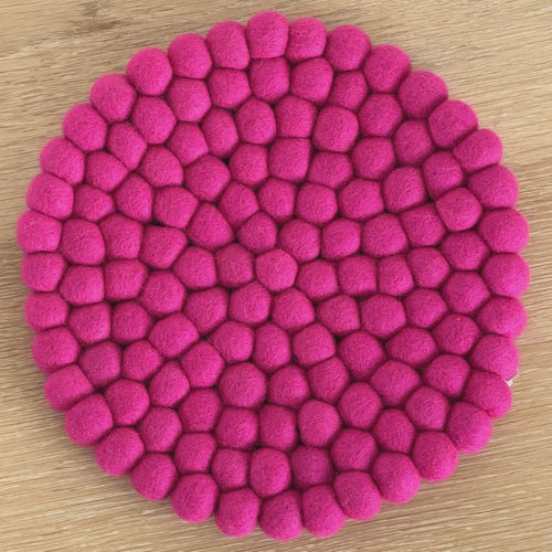 Felt Pot Stand - Hot Pink