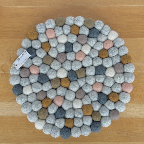 Felt Pot Stand - Earthy Multi