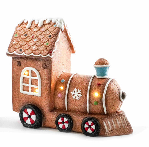 Gingerbread Light Up Train
