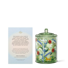 Limited Edition Flower Therapy Glasshouse Fragrances Hydrangea & Wild Poppy 380g Triple Scented Soy Candle