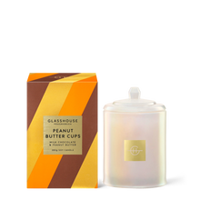 Peanut Butter Cups Glasshouse Fragrances Surrender to temptation. Velvety Chocolate swirls together with creamy, nutty Peanut Butter for a moment of pure indulgence. 