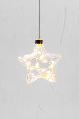 Clear Star Hanging Light