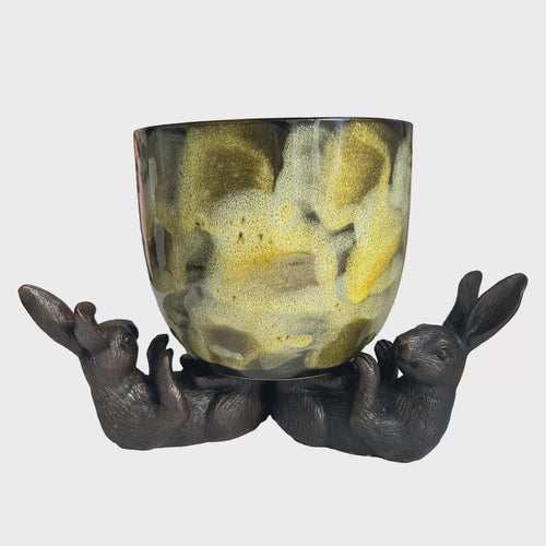 Hare Feet Up Pot Holder Set