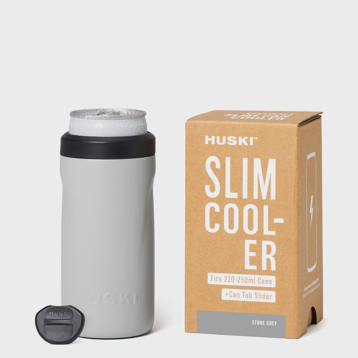 Huski Slim Can Cooler - Grey