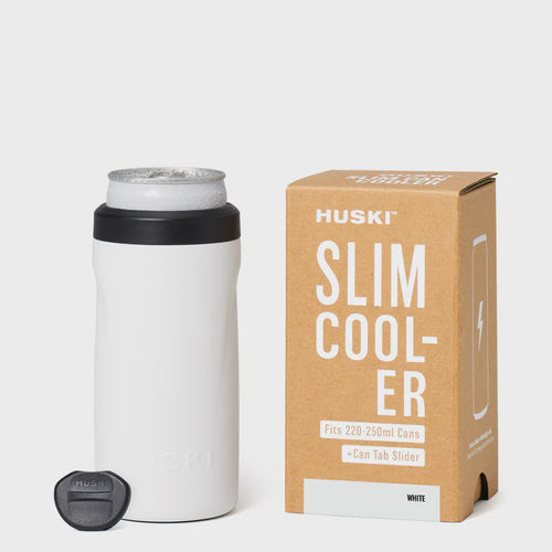 Huski Slim Can Cooler - White