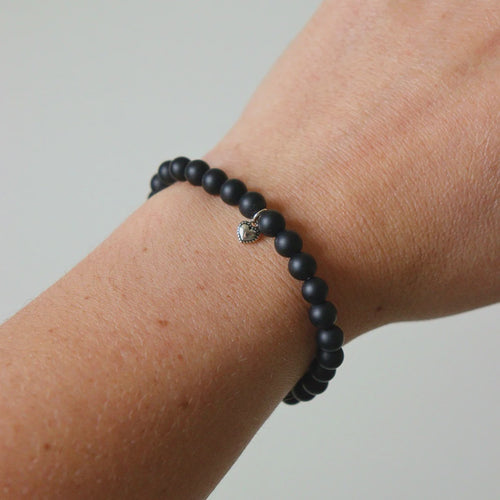 Black Onyx Stretchy Bracelet