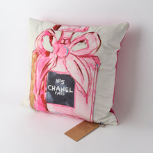 Pink Velvet Bow Cushion