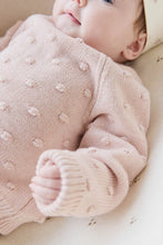 Dotty Knit Jumper - Trinket Marle By Jamie Kay 100% Cotton Why cotton? Cotton is well known for its ability to breathe while keeping the body nice and warm. Rosies Gifts, Mosgiel, Dunedin for baby and children's clothing.