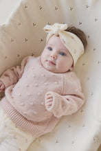 Dotty Knit Jumper - Trinket Marle By Jamie Kay 100% Cotton Why cotton? Cotton is well known for its ability to breathe while keeping the body nice and warm. Rosies Gifts, Mosgiel, Dunedin for baby and children's clothing.