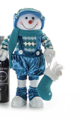 Blue Snowman