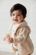 Jamie Kay Luca Cardigan - Oatmeal Marle 100% Cotton Why cotton? Cotton is well known for its ability to breathe while keeping the body nice and warm. Rosies Gifts, Mosgiel, Dunedin for baby and children's clothing, dresses, socks.