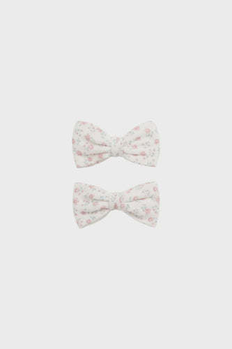 2pk Bow - Posy Garden Pink