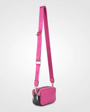 MADDIE DOUBLE ZIP CAMERA CROSSBODY BAG + MONOGRAM BAG STRAP Madison Accessories If you love pink bags, the Maddie camera bag is for you! The perfect mix of hot pink, black and white, this refreshing colour mix makes a statement. Rosies Gifts, Mosgiel, Dunedin.