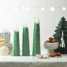 Festive Pine Icicle Candles