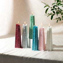 Living Light Mini Icicles - Ocean Sage. Makes a great gift. Handmade with natural plant and New Zealand beeswax. Available in our top 6 fragrances and colours. Rosies Gifts, Mosgiel, Dunedin for Mother's day, birthday, Christmas present ideas.