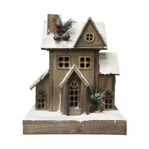 33cm Wooden House