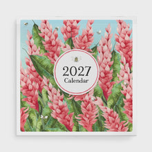 2027 Nature Wall Calendar with bee and flowers
