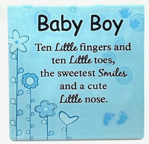 Baby Boy Plaque