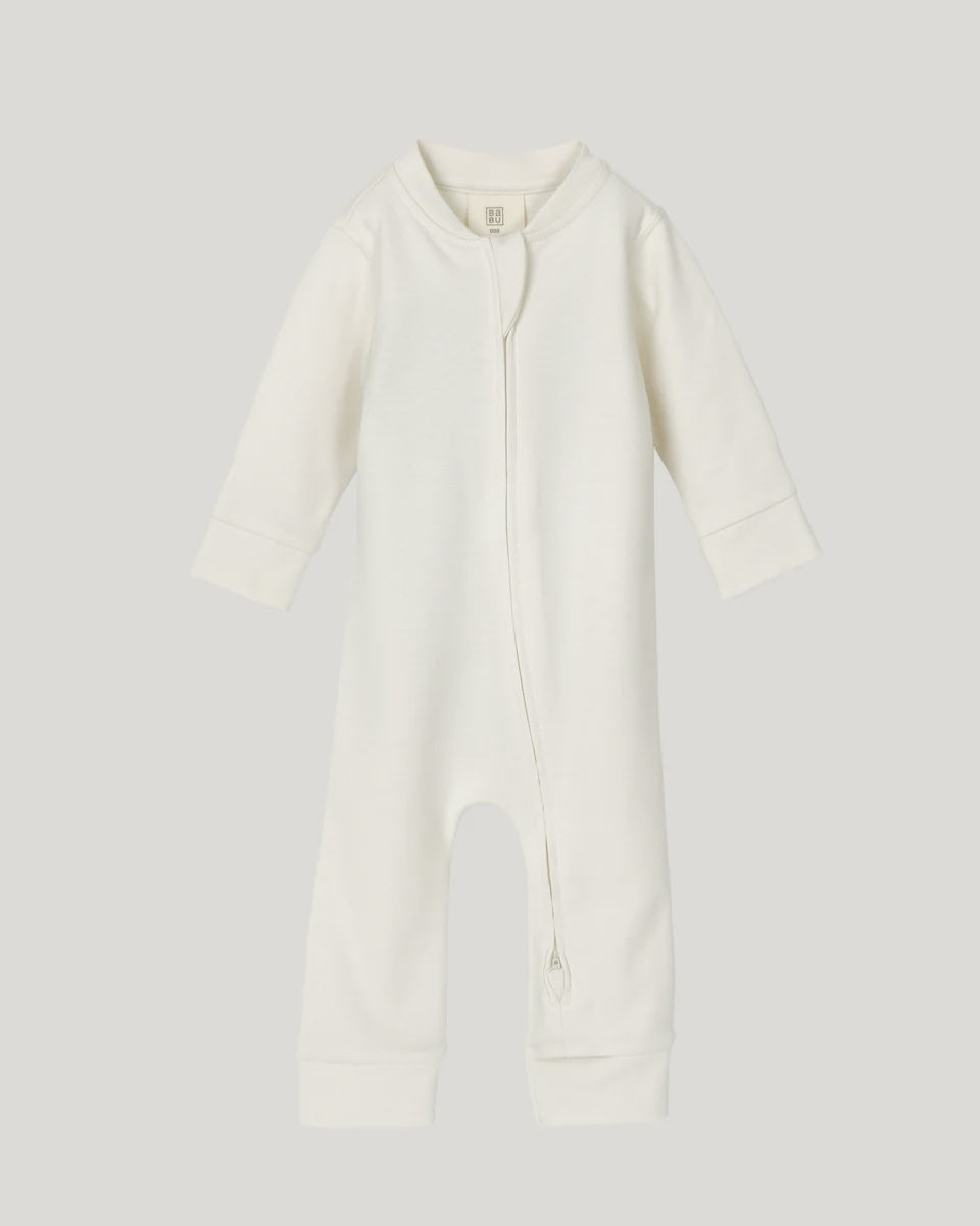 Footless Onesie - Cream