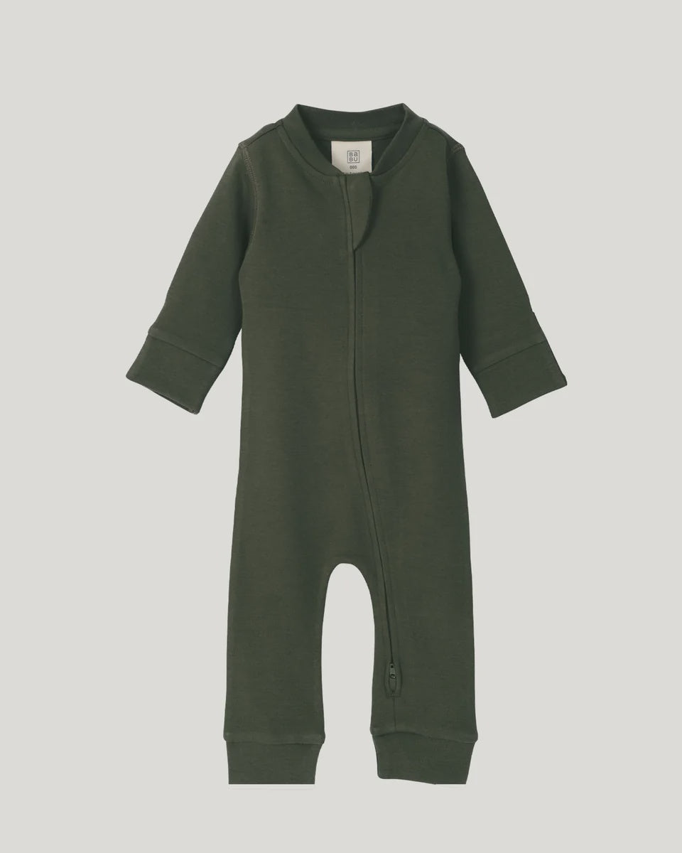 Footless Onesie - Moss