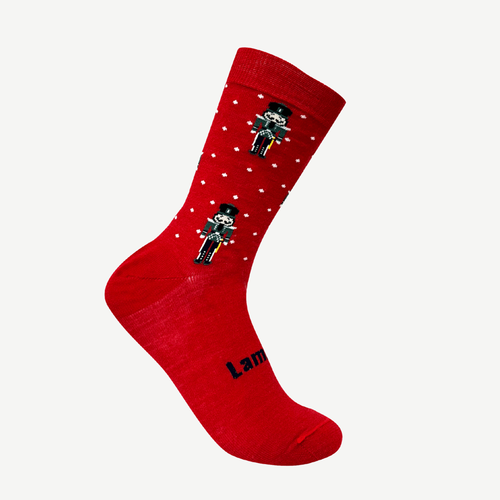 Red Nutcracker Adult Socks