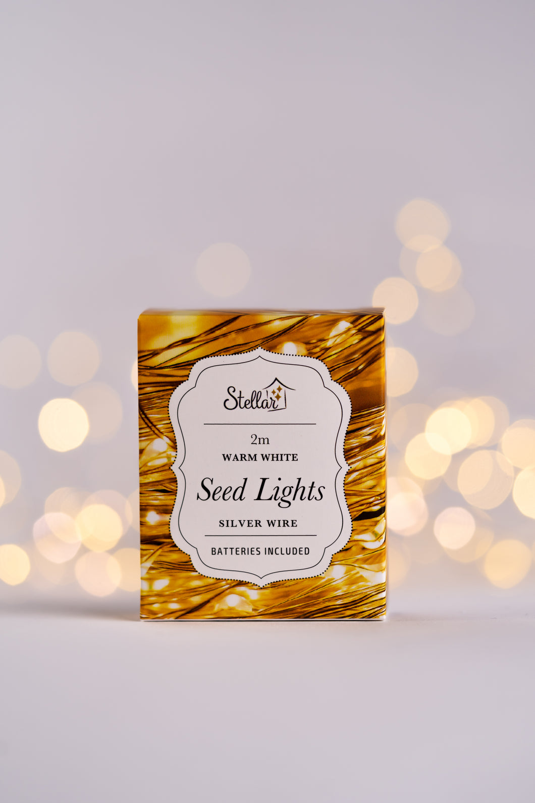 2m Silver Warm White Seed Lights